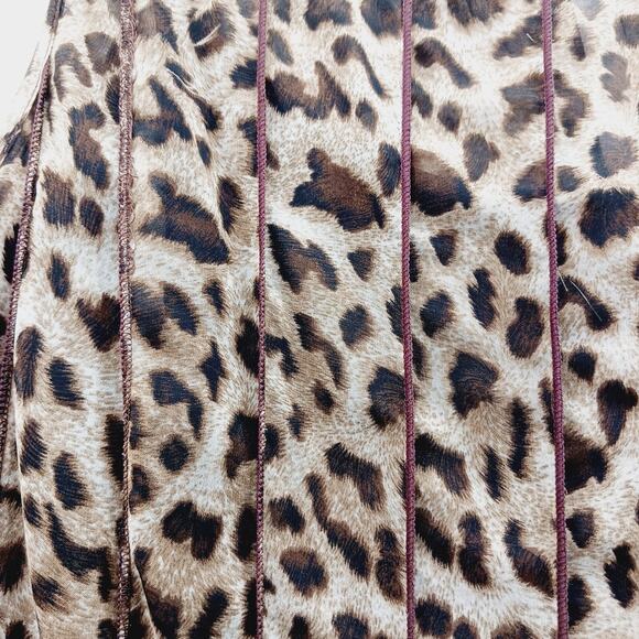 Dress Size 12 Leopard Mob Wife Maxi Coquette Safari Glam Retro Maximalist 2pcs - Picture 5 of 16